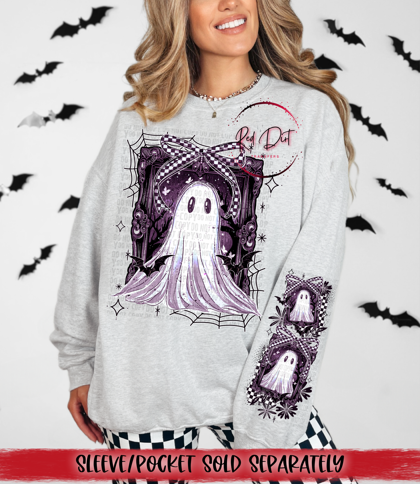 Checkered Bow DTF Transfer | Trendy Halloween DTF Transfer | High Quality Image Transfers | Ready to Press | Instant Peel