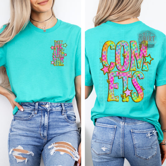We Are The Comets T-Shirt | Trendy School Spirit Shirt | Fast Shipping | Super Soft Shirts for Men/Women/Kid's
