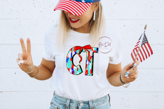 Connecticut DTF Transfer | Trendy Independence Day DTF Transfer | High Quality Image Transfers | Ready to Press | Fast Shipping