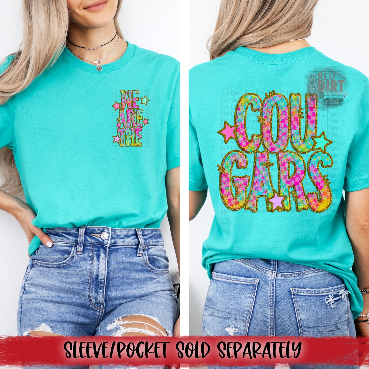 We Are The Cougars DTF Transfer | Trendy School Spirit DTF Transfer | High Quality Image Transfers | Ready to Press | Fast Shipping