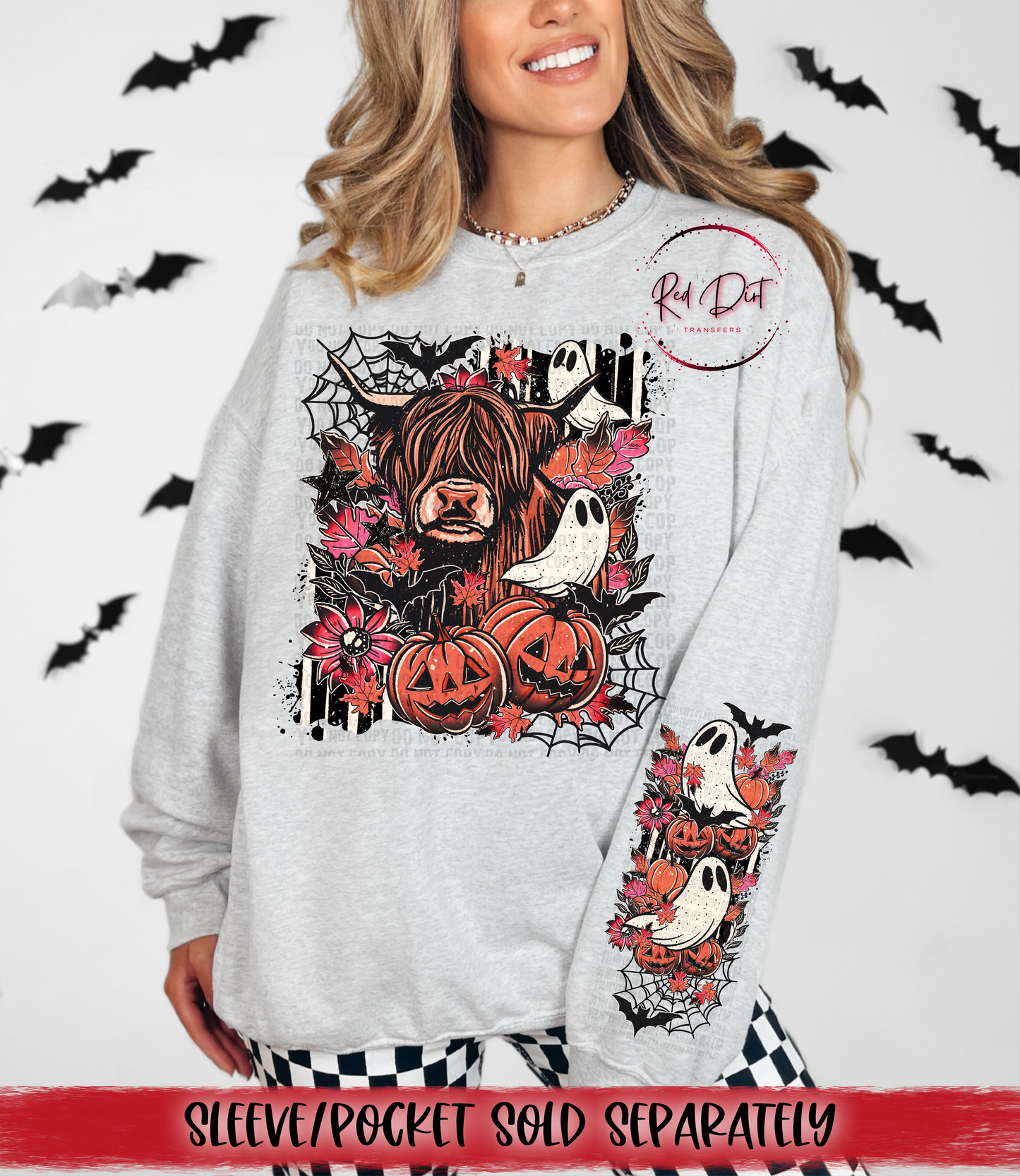 Spooky Cow DTF Transfer | Trendy Halloween DTF Transfer | High Quality Image Transfers | Ready to Press | Instant Peel