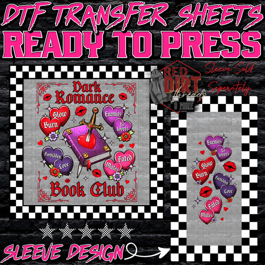 Dark Romance DTF Transfer | Trendy Valentine's Day DTF Transfer | Ready to Press | High Quality DTF Transfers | Fast Shipping