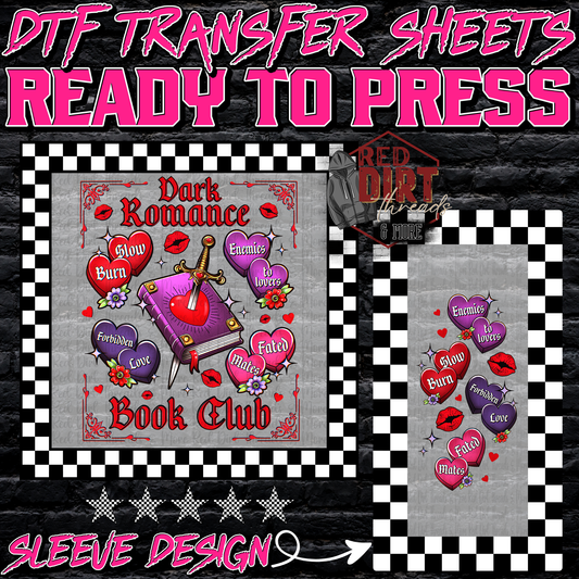 Dark Romance DTF Transfer | Trendy Valentine's Day DTF Transfer | Ready to Press | High Quality DTF Transfers | Fast Shipping