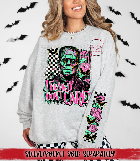 I Frankly Don't Care DTF Transfer | Trendy Halloween DTF Transfer | High Quality Image Transfers | Ready to Press | Instant Peel