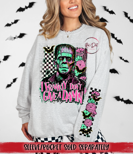 I Frankly Don't Give A Damn DTF Transfer | Trendy Halloween DTF Transfer | High Quality Image Transfers | Ready to Press | Instant Peel