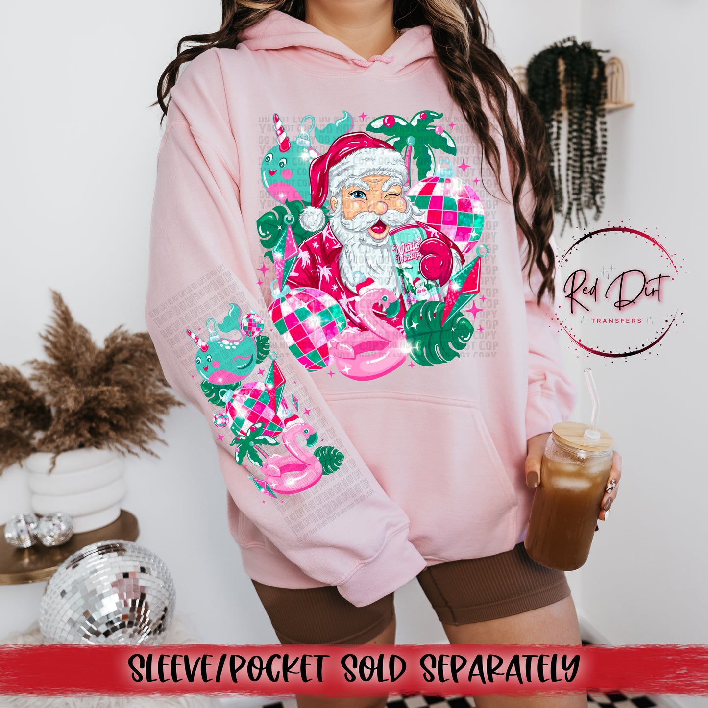 Energy Santa DTF Transfer | Trendy Christmas DTF Transfer | High Quality Image Transfers | Ready to Press | Instant Peel