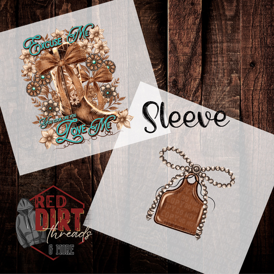 You Look Like You Love Me DTF Transfer with Sleeve | Trendy Valentine's Day DTF Transfer | High Quality Image Transfers | Ready to Press | Fast Shipping