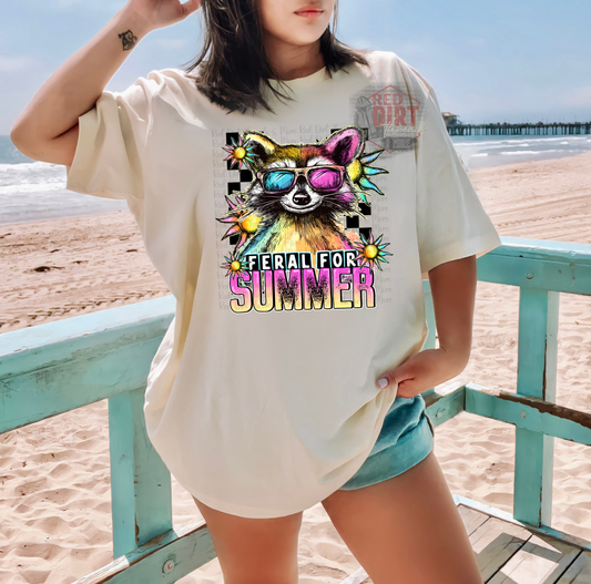 Feral For Summer T-Shirt | Trendy Summer Shirt | Fast Shipping | Super Soft Shirts for Men/Women/Kid's
