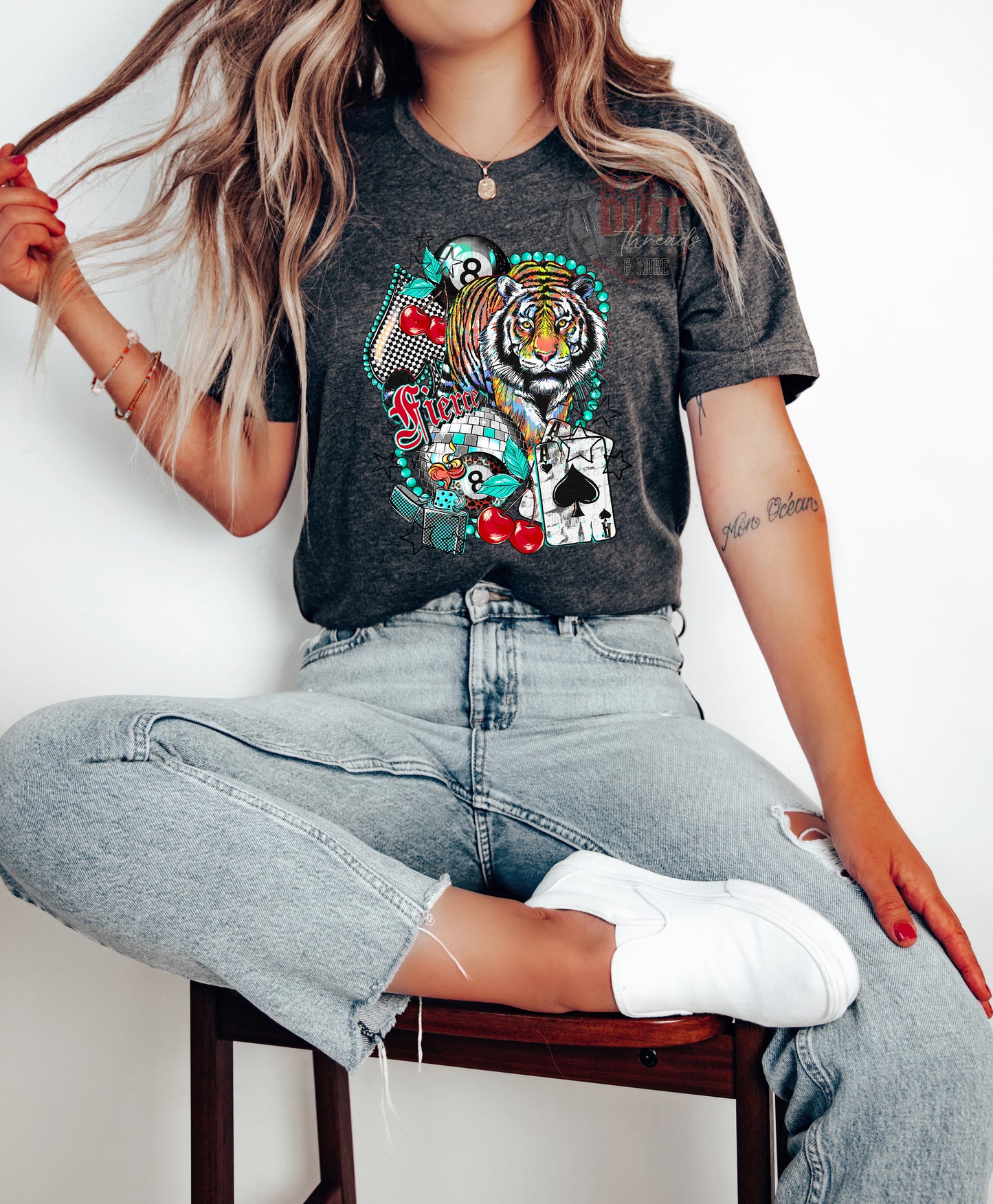 Fierce Tiger DTF Transfer | Trendy DTF Transfer | High Quality Image Transfers | Ready to Press | Fast Shipping