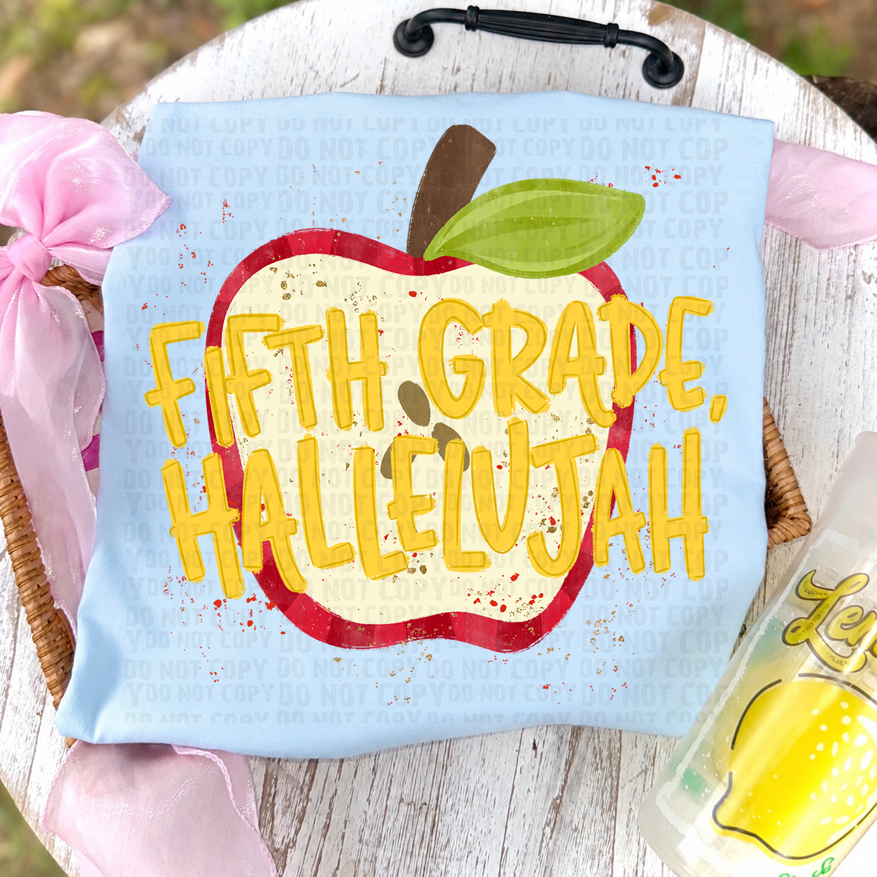 Fifth Grade Hallelujah DTF Transfer, Back To School Heat Transfer, First Day Of School Transfer, Teacher Student Transfer (Copy) (Copy) (Copy) (Copy) (Copy) (Copy)