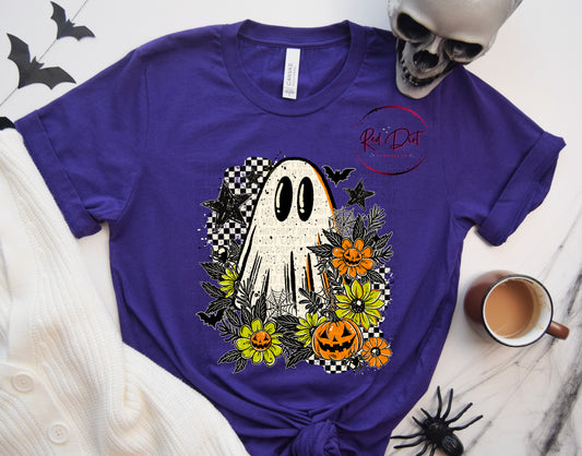 Floral Ghostie T-Shirt | Trendy Halloween Shirt | Fast Shipping | Super Soft Shirts for Men/Women/Kid's