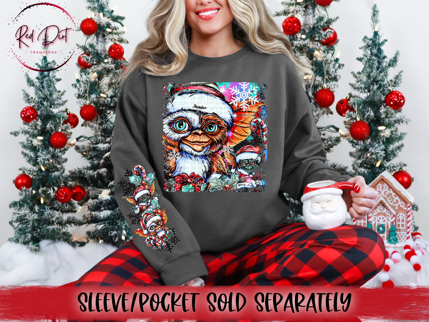 Christmas Giz DTF Transfer | Trendy Christmas DTF Transfer | High Quality Image Transfers | Ready to Press | Instant Peel