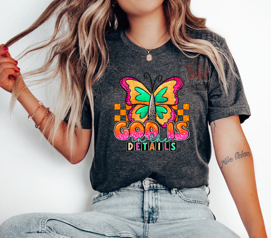 God is in the Details T-Shirt | Trendy Religious Shirt | Fast Shipping | Super Soft Shirts for Men/Women/Kid's