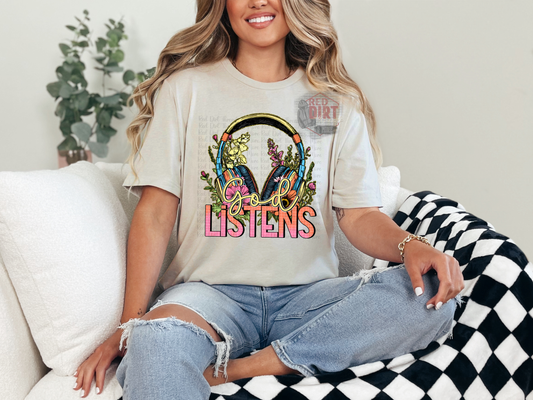 God Listens T-Shirt | Trendy Religious Shirt | Fast Shipping | Super Soft Shirts for Men/Women/Kid's