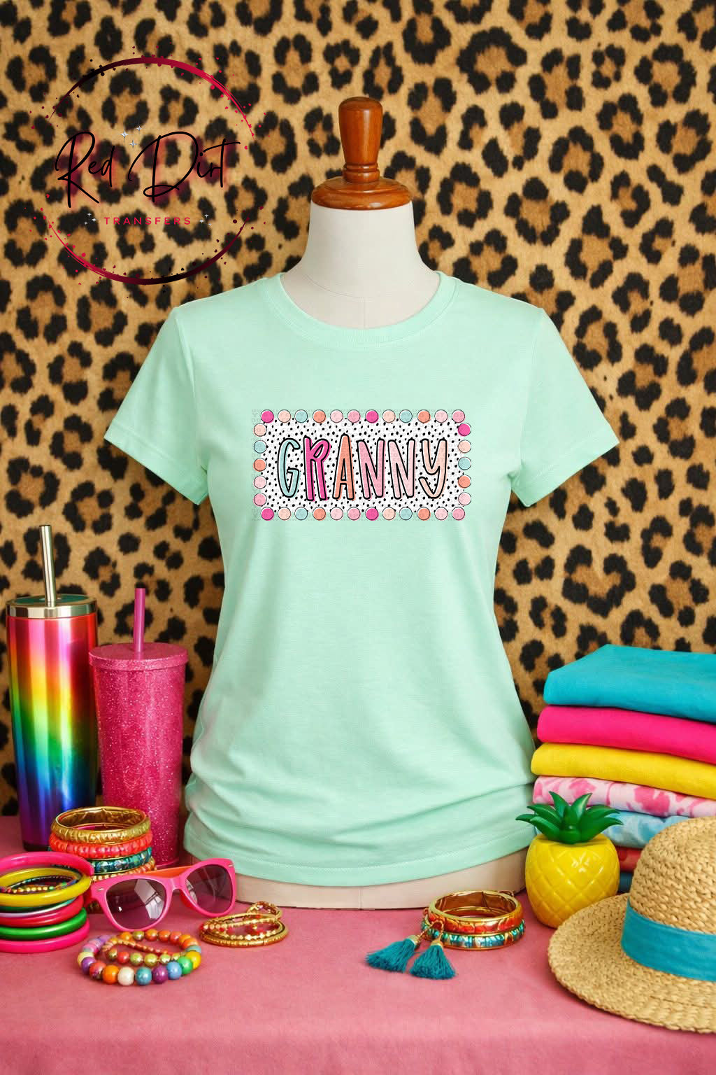 Cute Polka Dot Granny T-Shirt | Gift for Grandma | Bella Canvas Tee