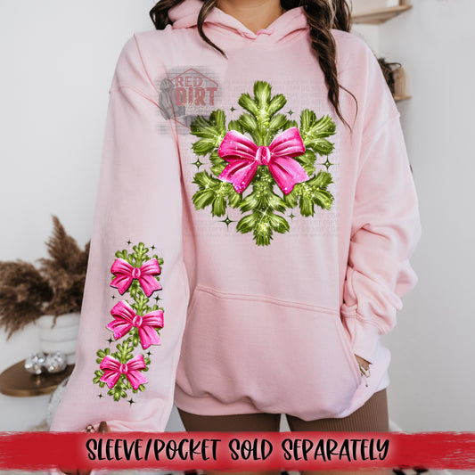Green Snowflake DTF Transfer | Trendy Christmas DTF Transfer | Ready to Press | High Quality DTF Transfers | Fast Shipping