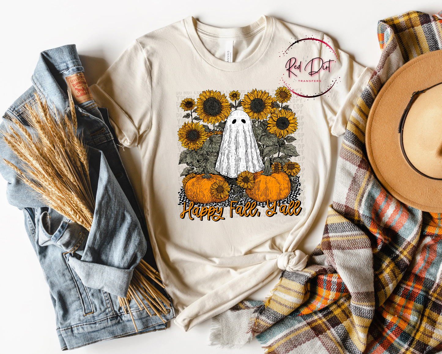 Happy Fall Y'all DTF Transfer | Trendy Fall DTF Transfer | High Quality Image Transfers | Ready to Press | Instant Peel