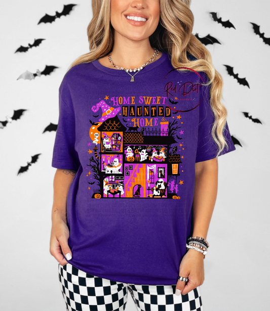 Home Sweet Haunted Home T-Shirt | Trendy Halloween Shirt | Fast Shipping | Super Soft Shirts for Men/Women/Kid's