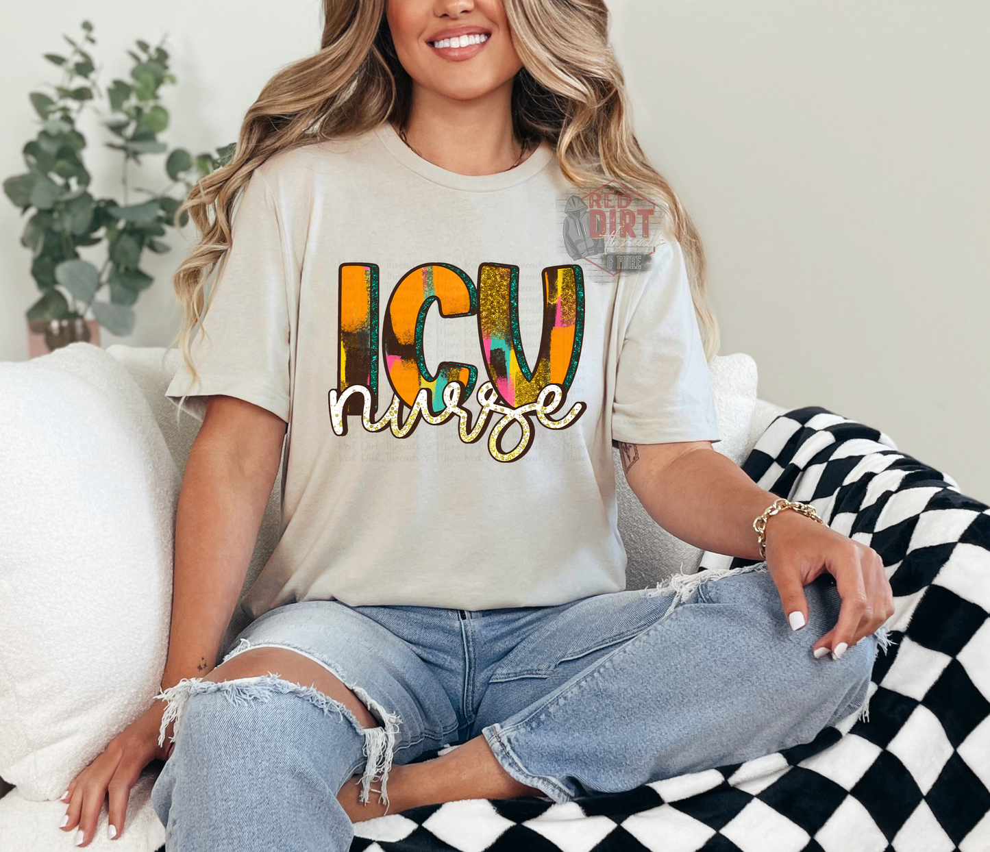 ICU Nurse DTF Transfer | Trendy Career DTF Transfer | Ready to Press | High Quality DTF Transfers | Fast Shipping