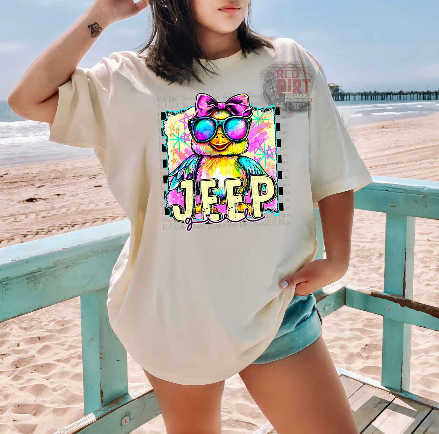 Jeep Girl DTF Transfer | Trendy Summer DTF Transfer | High Quality Image Transfers | Ready to Press | Fast Shipping