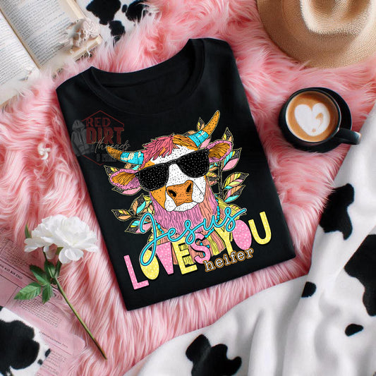 Jesus Loves You Heifer T-Shirt | Trendy Religious Shirt | Fast Shipping | Super Soft Shirts for Men/Women/Kid's