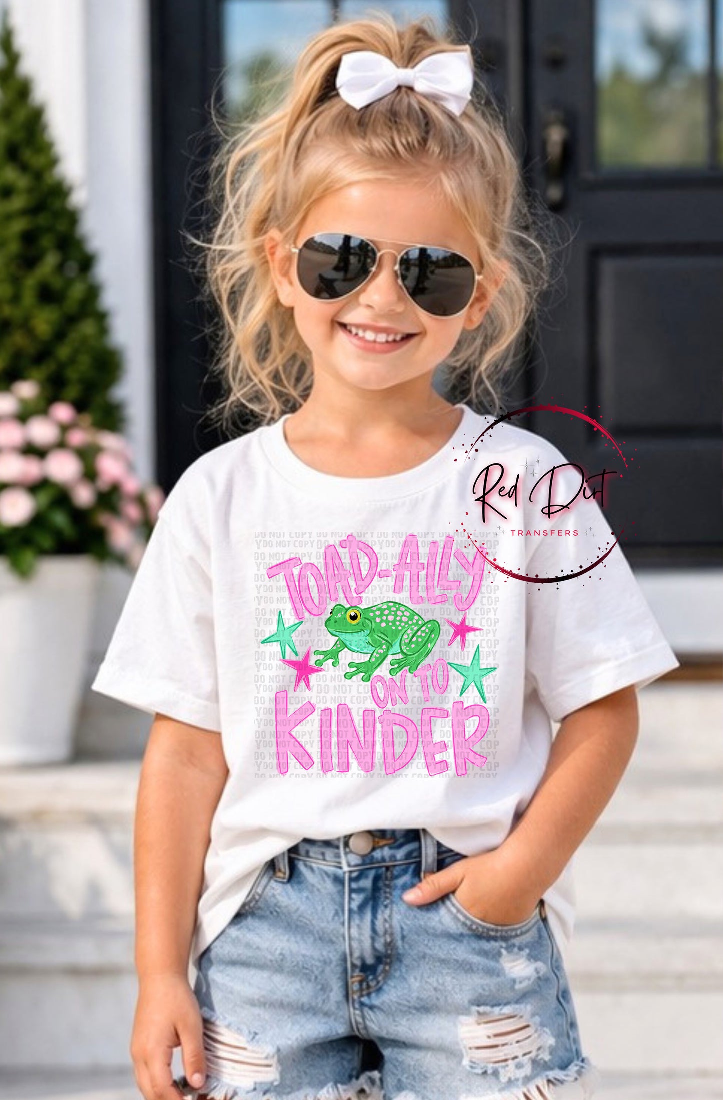 Toad-Ally On to Kinder DTF Transfer, Last Day of School Transfer, Kindergarten Shirt Design, Kids School Transfer, End of Year Tee