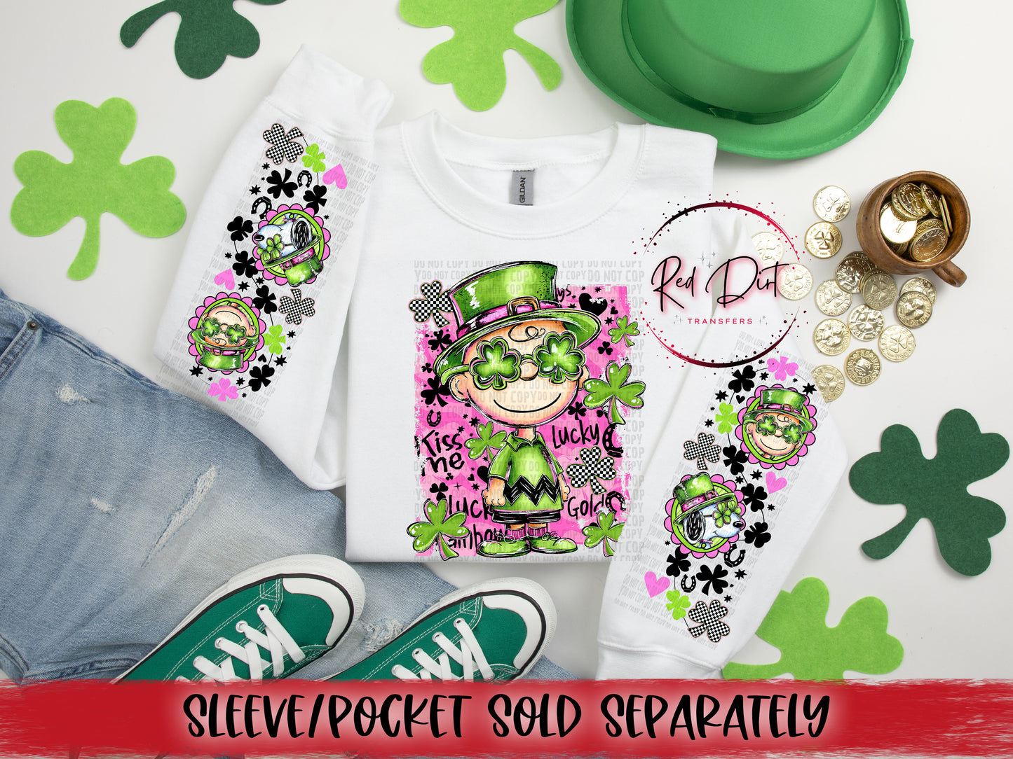 Lucky Me DTF Transfer | Trendy St. Patrick's Day DTF Transfer | High Quality Image Transfers | Ready to Press | Instant Peel