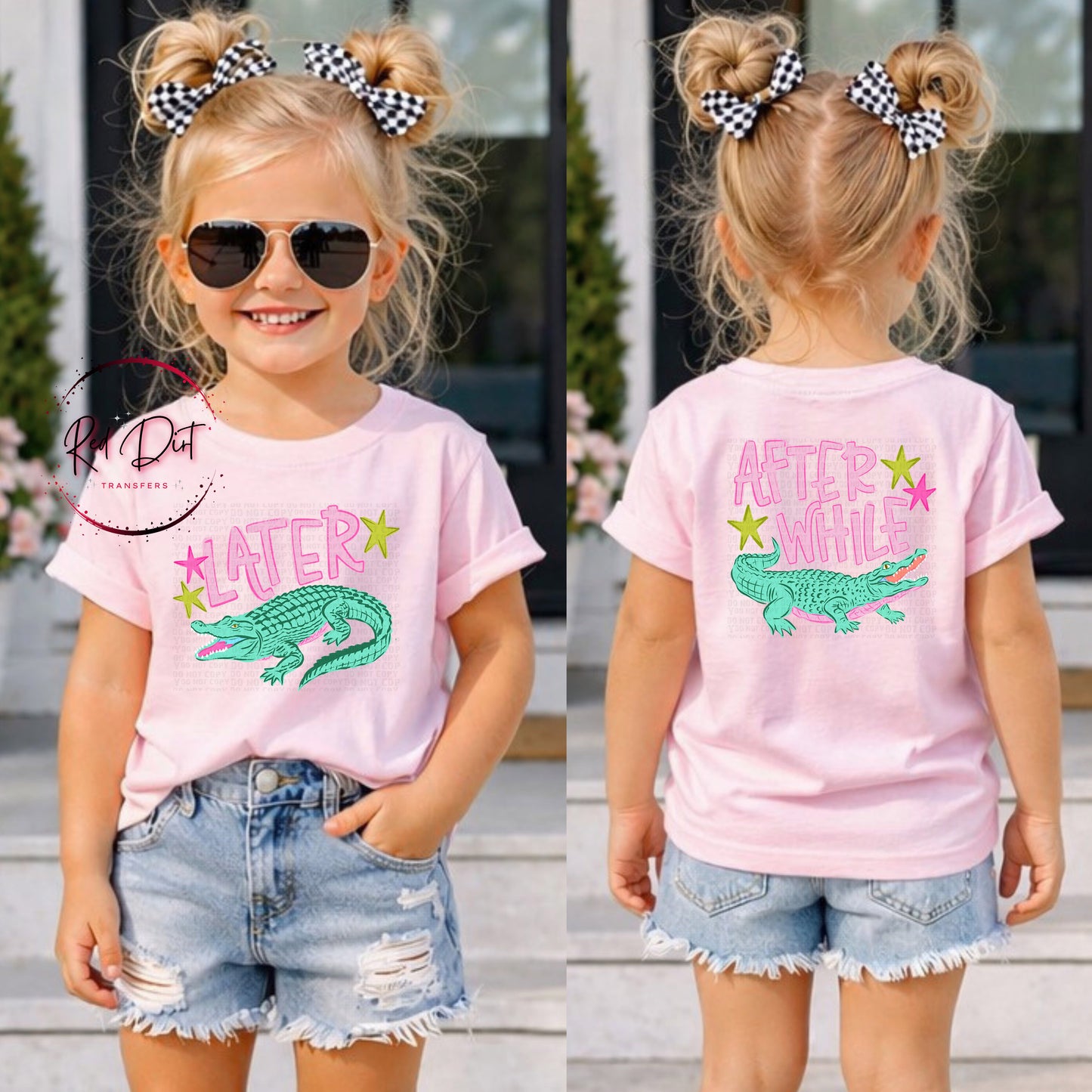 Later Gator After While Crocodile Shirt | Funny Alligator Crocodile Shirt Adult Youth Graphic Tee Bella Canvas