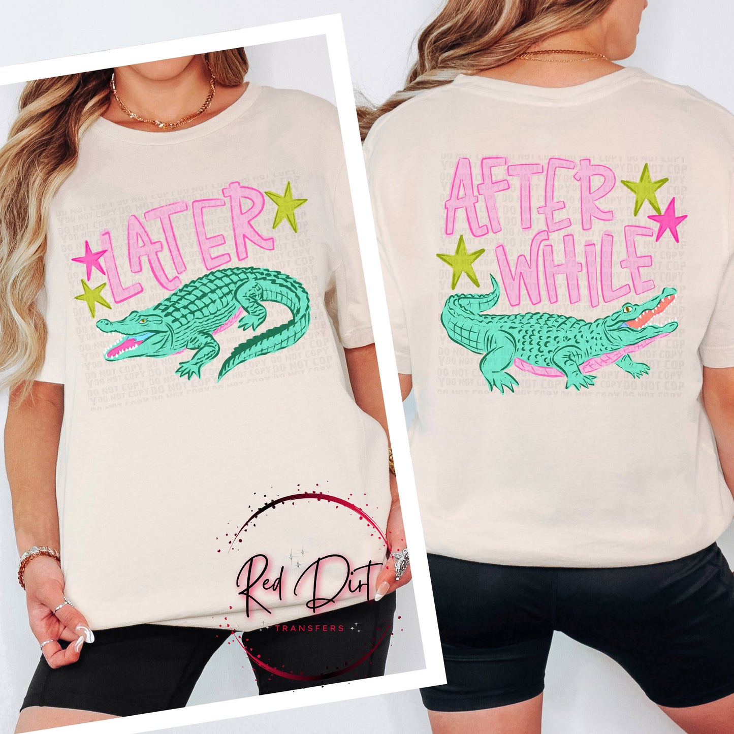 Later Gator After While Crocodile Shirt | Funny Alligator Crocodile Shirt Adult Youth Graphic Tee Bella Canvas