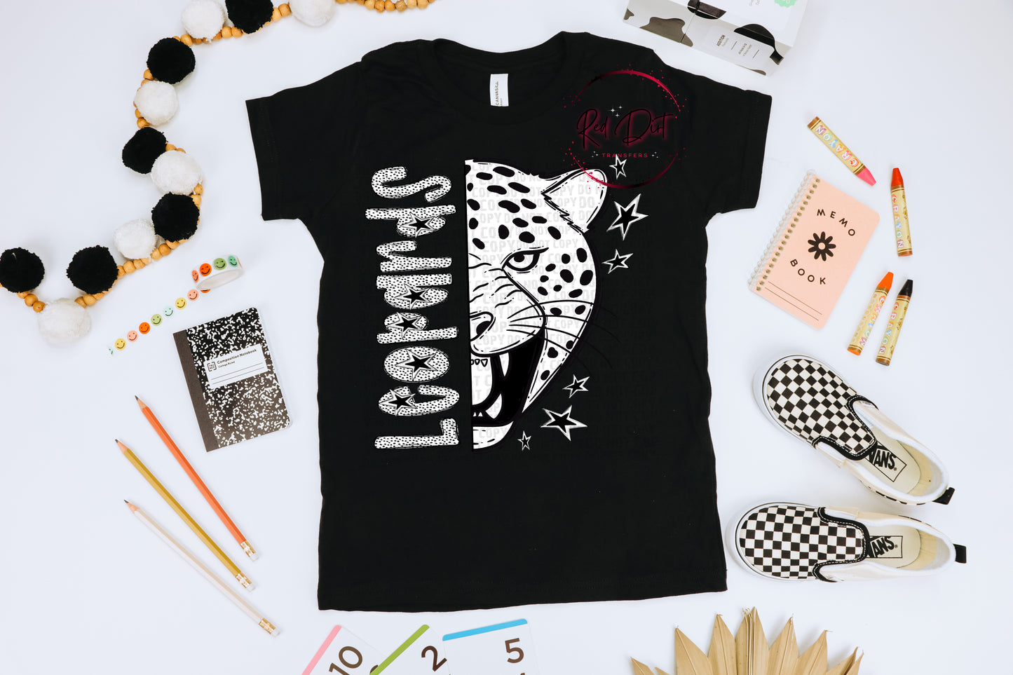 Leopards DTF Transfer | Trendy School Spirit DTF Transfer | High Quality Image Transfers | Ready to Press | Instant Peel