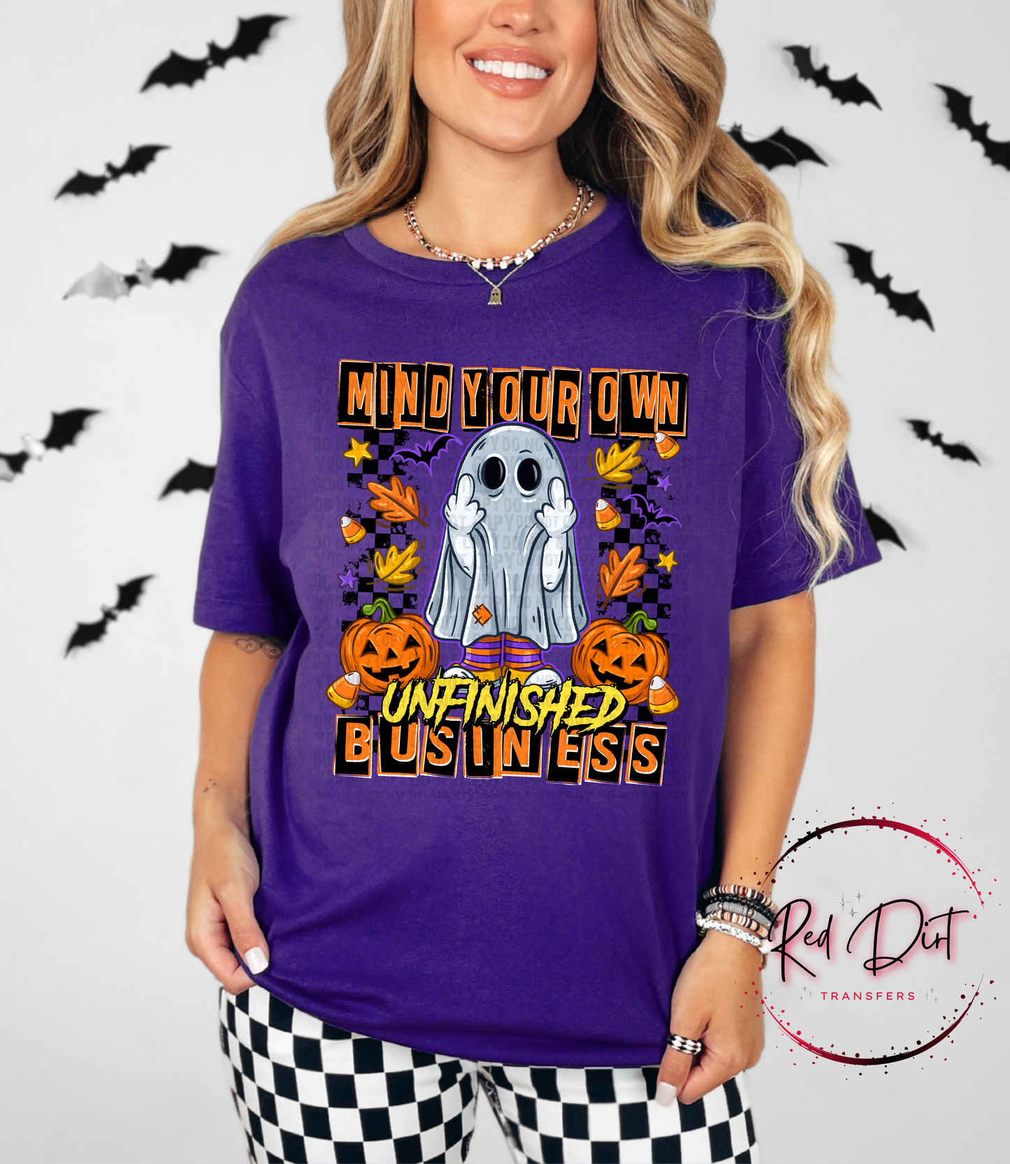 Mind Your Own Unfinished Business T-Shirt | Trendy Halloween Shirt | Fast Shipping | Super Soft Shirts for Men/Women/Kid's