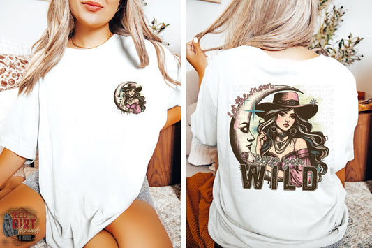 Let The Moon Keep You Wild DTF Transfer | Trendy Western DTF Transfers | Ready to Press Transfers | High Quality DTF Transfers | Fast Shipping