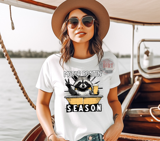 Motor Boatin' Season DTF Transfer | Trendy Summer DTF Transfer | High Quality Image Transfers | Ready to Press | Fast Shipping