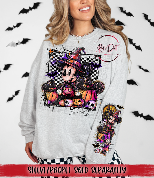 Halloween Mouse DTF Transfer | Trendy Halloween DTF Transfer | High Quality Image Transfers | Ready to Press | Instant Peel