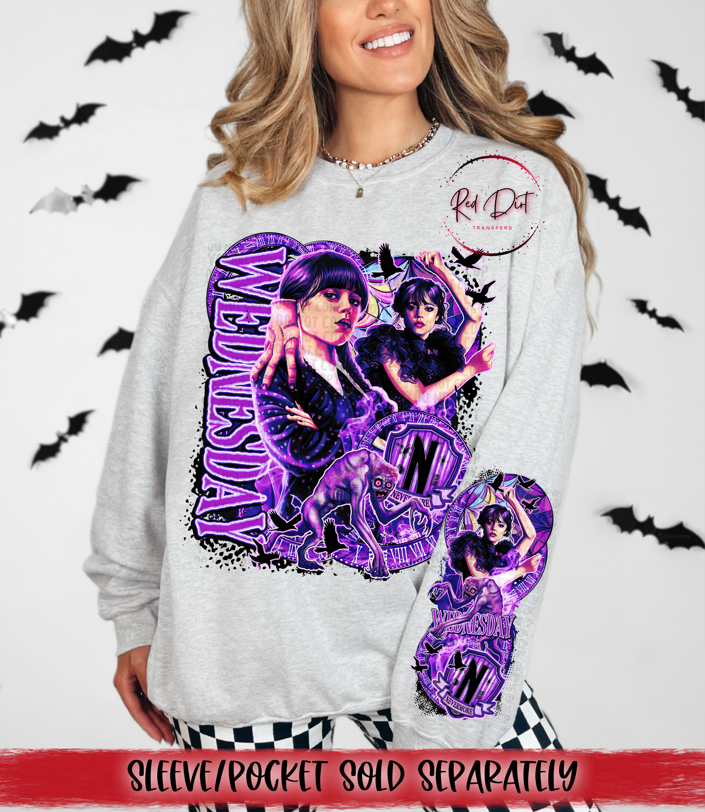Nevermore Brighter DTF Transfer | Trendy TV Series DTF Transfer | High Quality Image Transfers | Ready to Press | Instant Peel