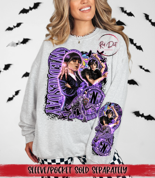 Nevermore DTF Transfer | Trendy TV Series DTF Transfer | High Quality Image Transfers | Ready to Press | Instant Peel