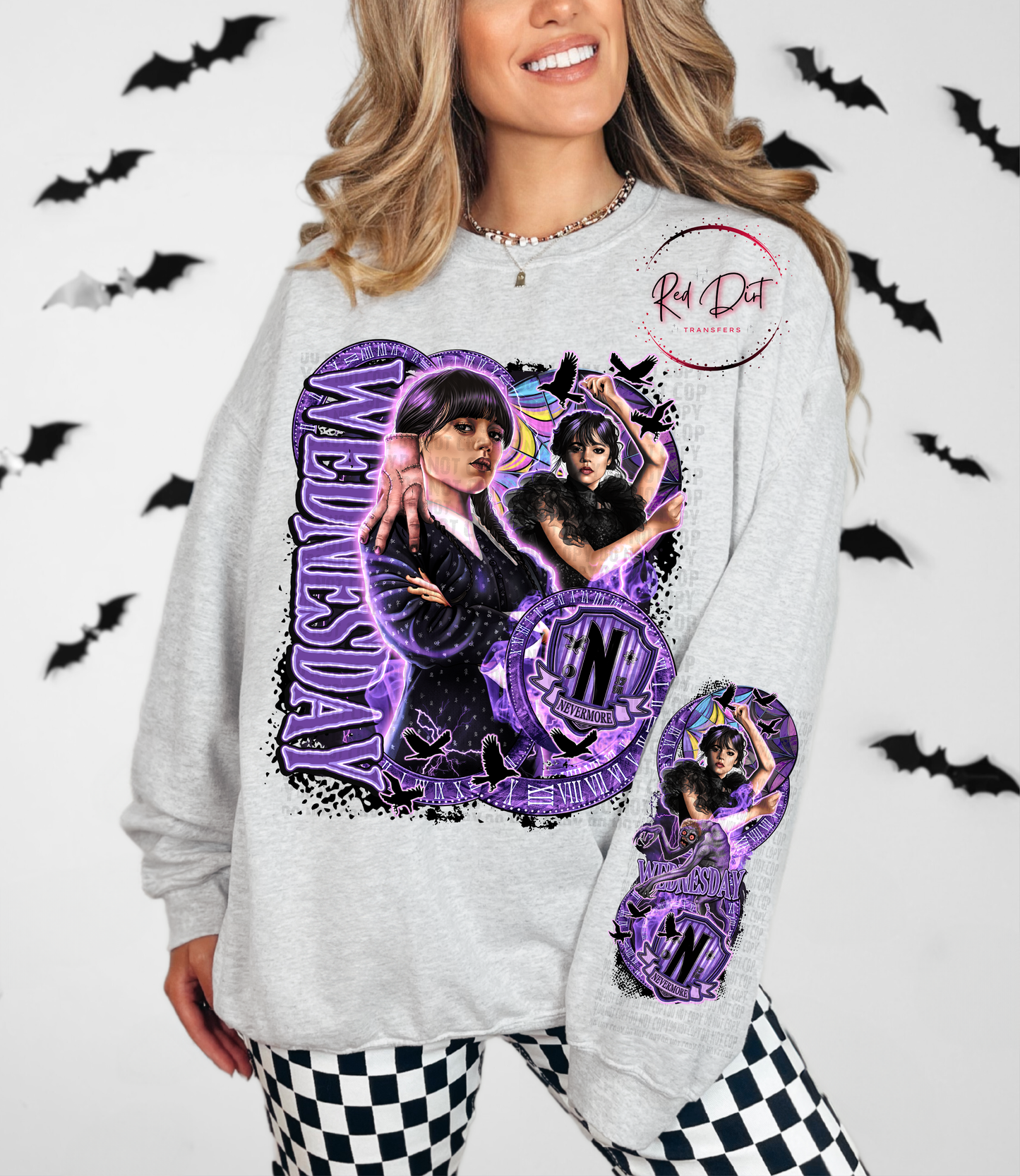 Nevermore No Monster DTF Transfer | Trendy TV Series DTF Transfer | High Quality Image Transfers | Ready to Press | Instant Peel