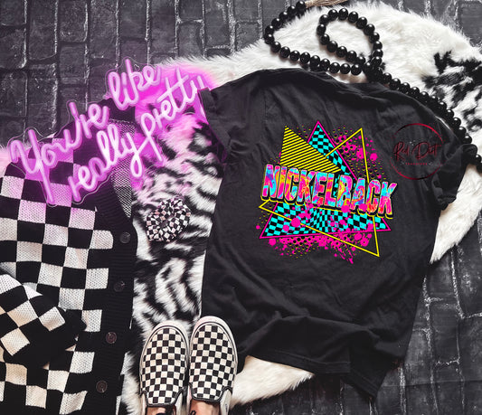 Neon Rock Band N* DTF Transfer | Trendy Rock Music DTF Transfer | High Quality Image Transfers | Ready to Press | Instant Peel