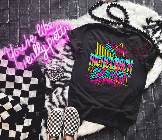 Neon Rock Band N* DTF Transfer | Trendy Rock Music DTF Transfer | High Quality Image Transfers | Ready to Press | Instant Peel