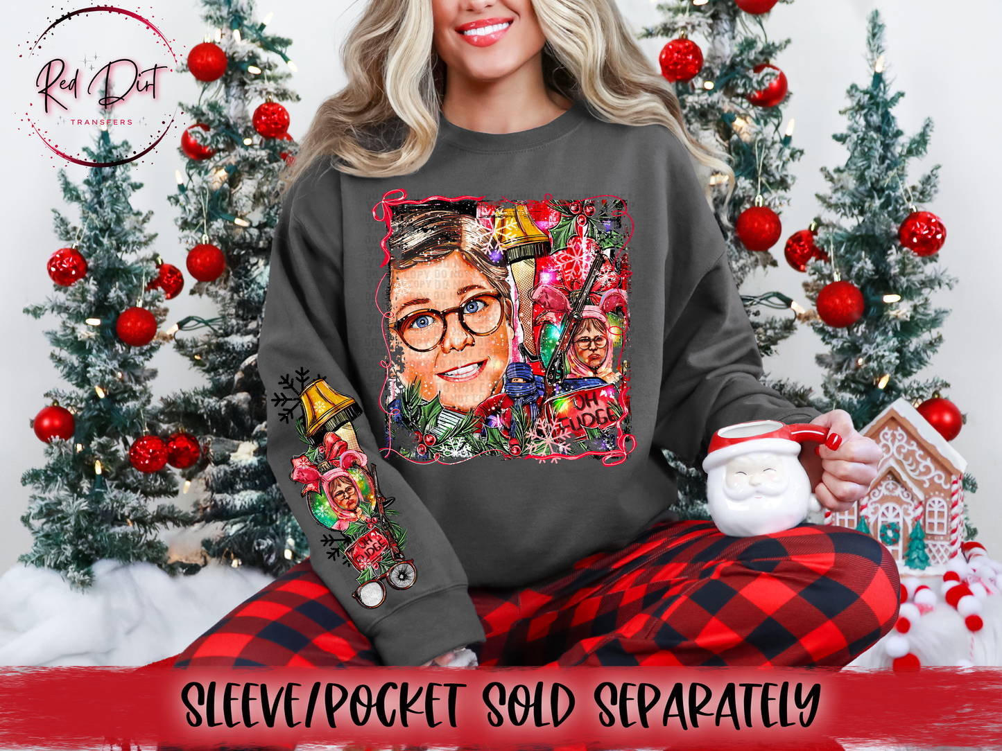 Oh Fudge (No Outline) DTF Transfer | Trendy Christmas DTF Transfer | High Quality Image Transfers | Ready to Press | Instant Peel