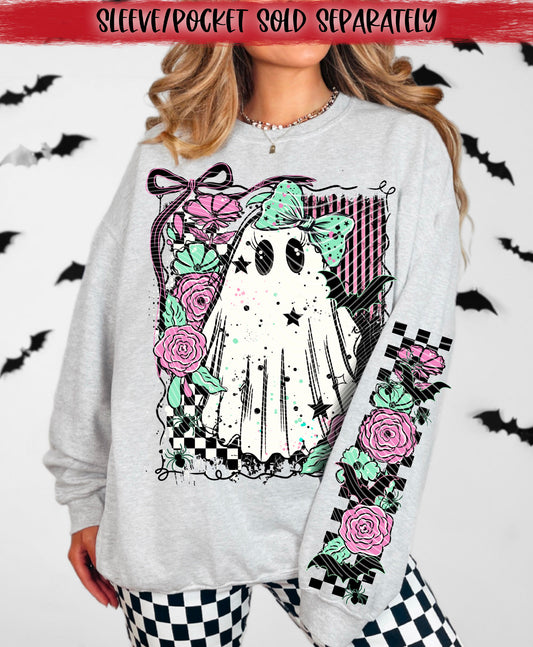 Pastel Ghost DTF Transfer | Trendy Halloween DTF Transfer | High Quality Image Transfers | Ready to Press | Instant Peel