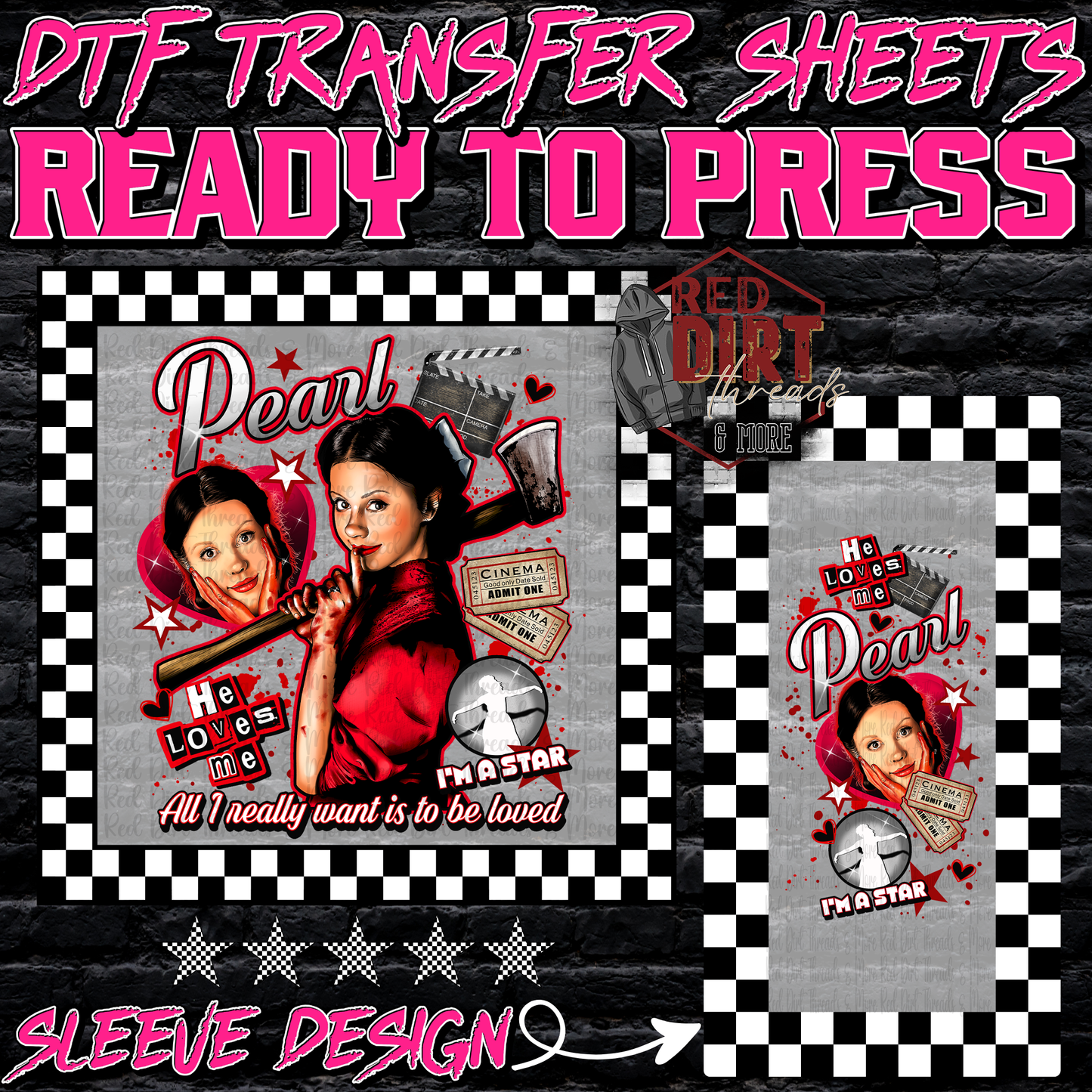 All I Really Want is to be Loved DTF Transfer | Trendy Valentine's Day DTF Transfer | Ready to Press | High Quality DTF Transfers | Fast Shipping