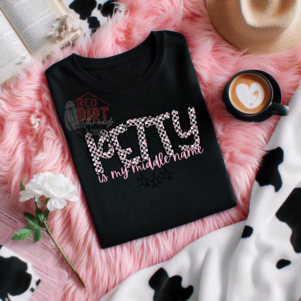 Petty is My Middle Name T-Shirt | Trendy Snarky Shirt | Fast Shipping | Super Soft Shirts for Men/Women/Kid's