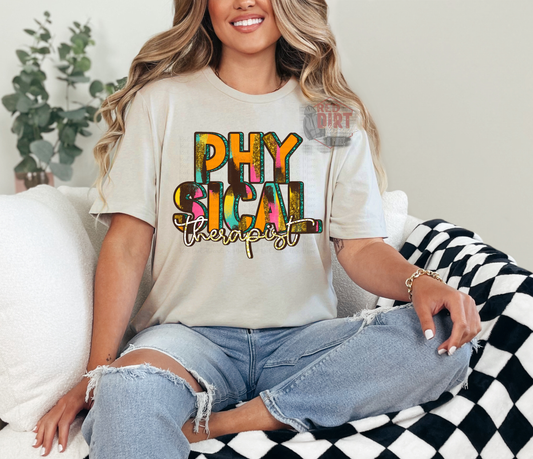 Physical Therapist DTF Transfer | Trendy Career DTF Transfer | Ready to Press | High Quality DTF Transfers | Fast Shipping
