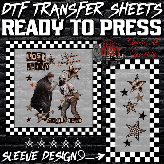 Post and Jelly DTF Transfer | Trendy Music DTF Transfer | Ready to Press | High Quality DTF Transfers | Fast Shipping