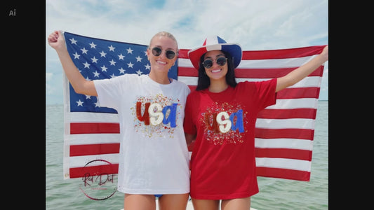 USA Splatter Shirt Bella Canvas Patriotic Shirt 4th of July Shirt USA Graphic Tee Independence Day America Shirt