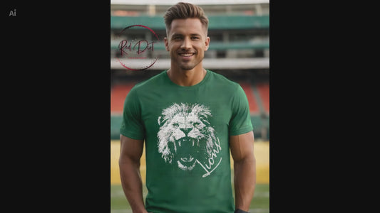 Aggressive Lions Mascot DTF Transfer, School Spirit Mascot Transfer, Sports Team Lions Design, Ready To Press Mascot Transfer