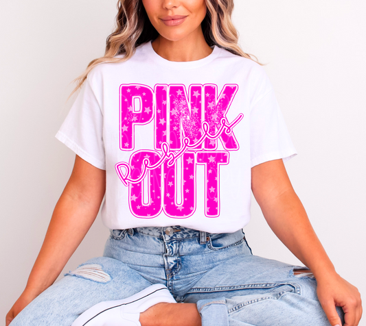 Pink Out Rebels DTF Transfer | Trendy School Spirit DTF Transfer | High Quality Image Transfers | Ready to Press | Instant Peel