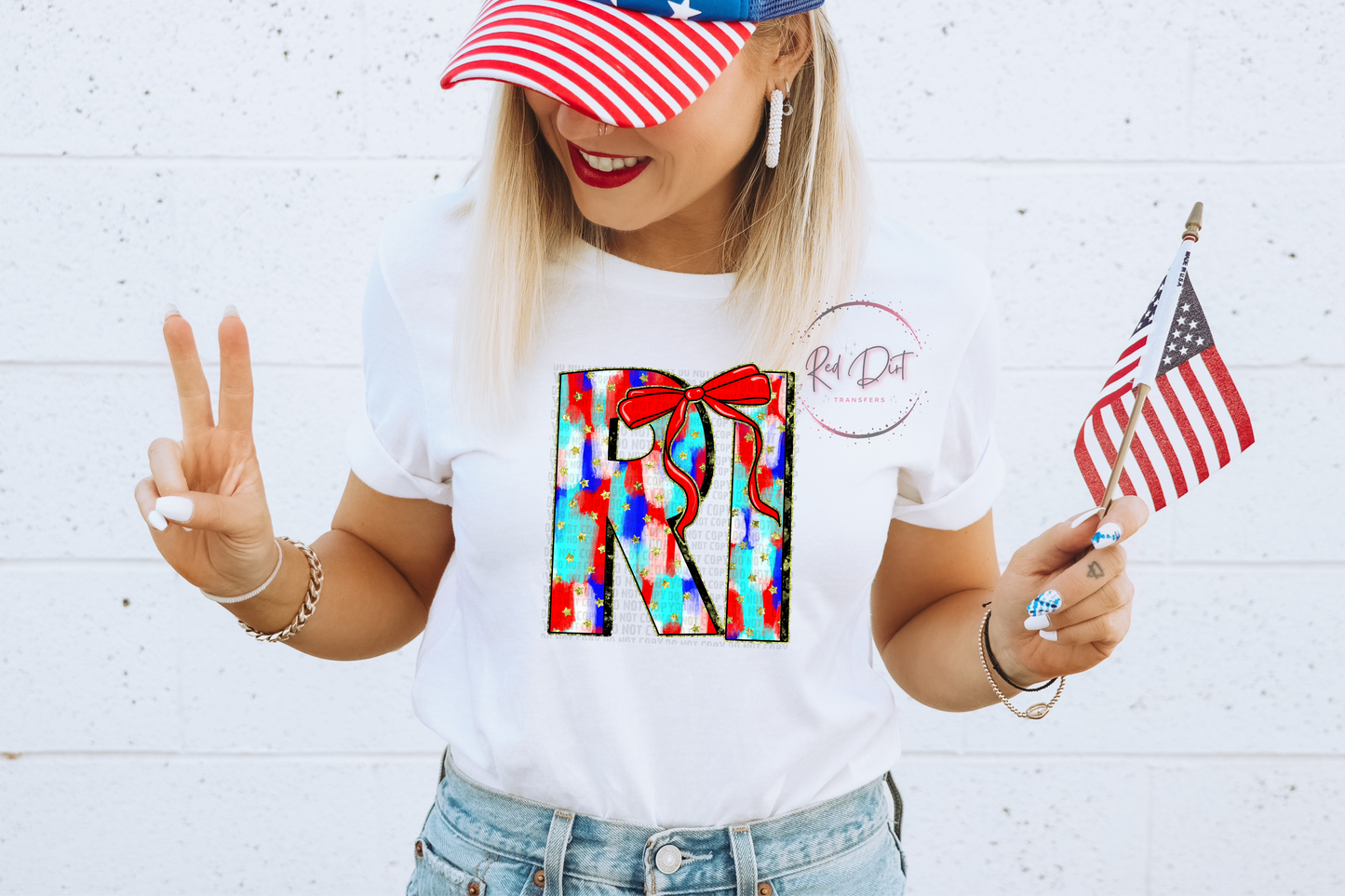 Rhode Island DTF Transfer | Trendy Independence Day DTF Transfer | Instant Peel Transfers | Ready to Press | Fast Shipping