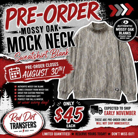PRE-ORDER Mossy Oak Mock Neck Sweatshirt